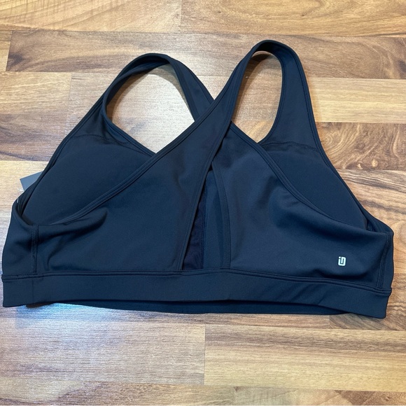 Ideology Plus Size Mid Impact Women's Sports Bra NWT Black Size 3X - Picture 2 of 10